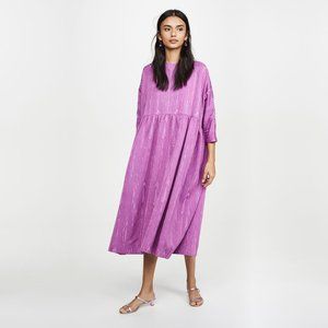 Rachel Comey Oust Moiré Jacquard Dress In Purple